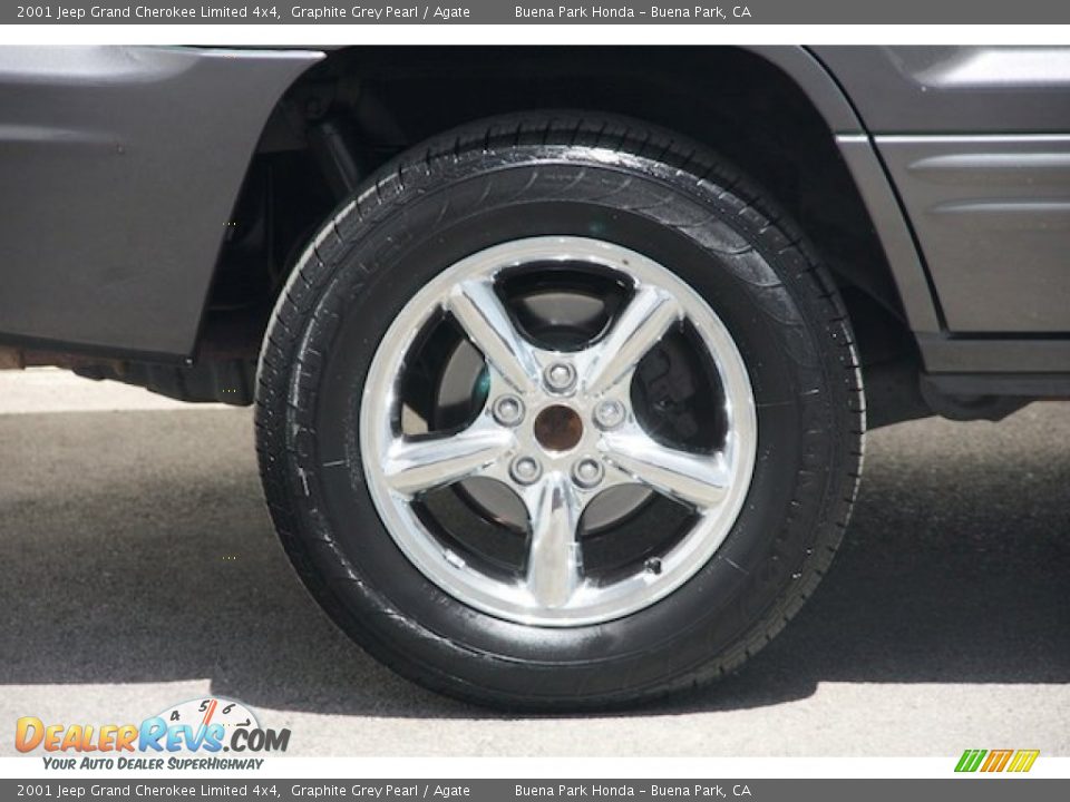 2001 Jeep Grand Cherokee Limited 4x4 Graphite Grey Pearl / Agate Photo #33
