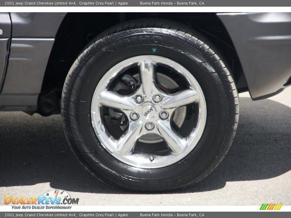 2001 Jeep Grand Cherokee Limited 4x4 Graphite Grey Pearl / Agate Photo #34