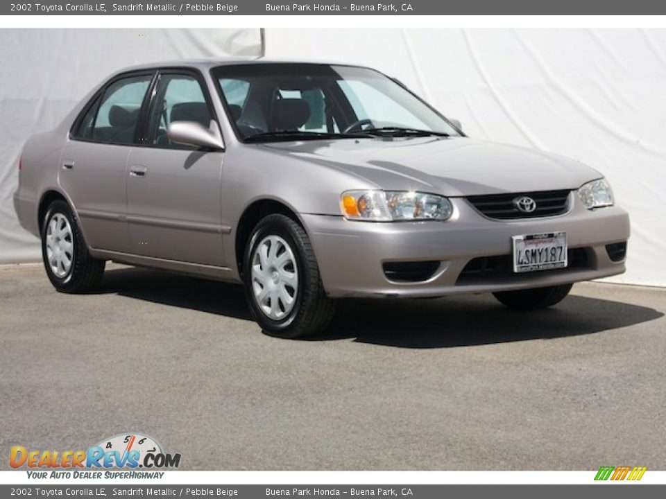 2002 Toyota Corolla LE Sandrift Metallic / Pebble Beige Photo #1