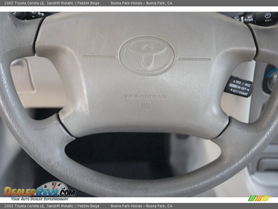 2002 Toyota Corolla LE Sandrift Metallic / Pebble Beige Photo #6