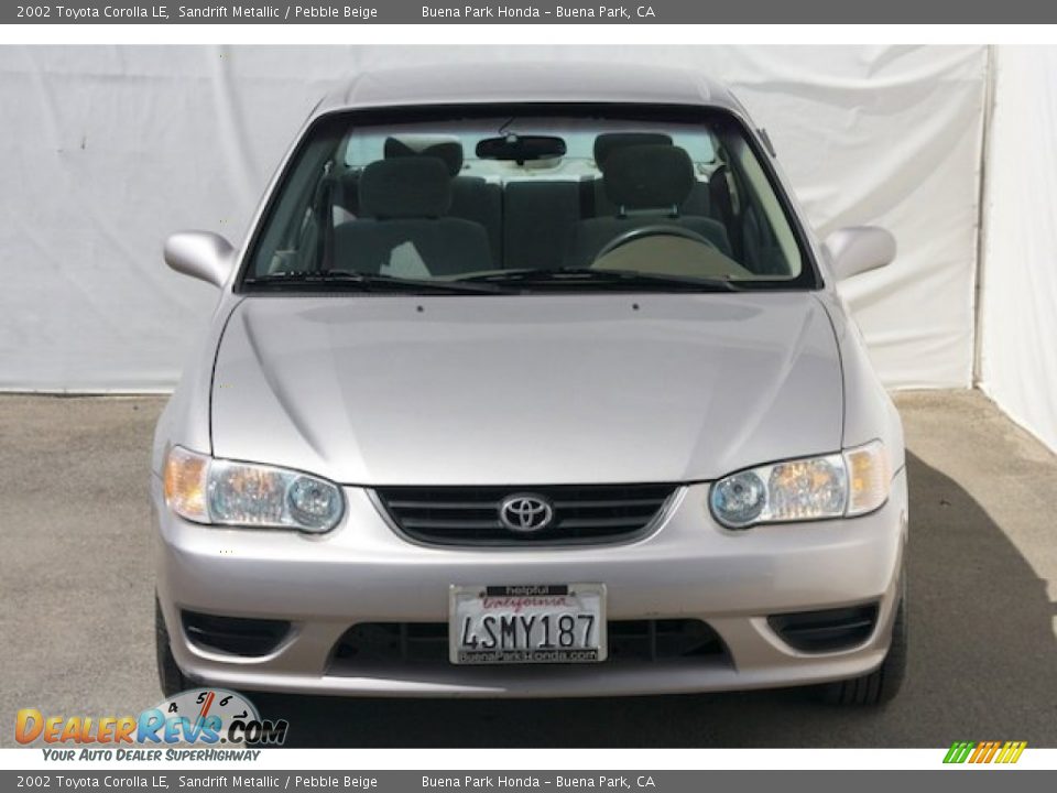 2002 Toyota Corolla LE Sandrift Metallic / Pebble Beige Photo #8