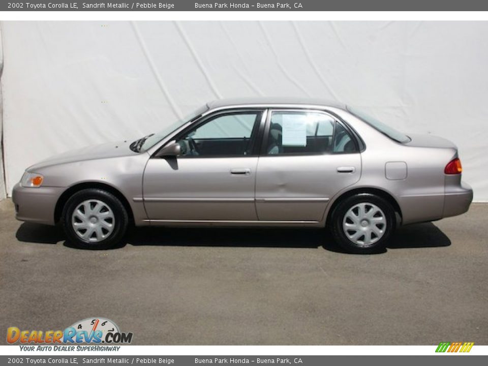 2002 Toyota Corolla LE Sandrift Metallic / Pebble Beige Photo #9