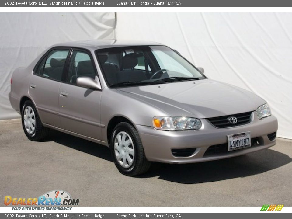 2002 Toyota Corolla LE Sandrift Metallic / Pebble Beige Photo #11