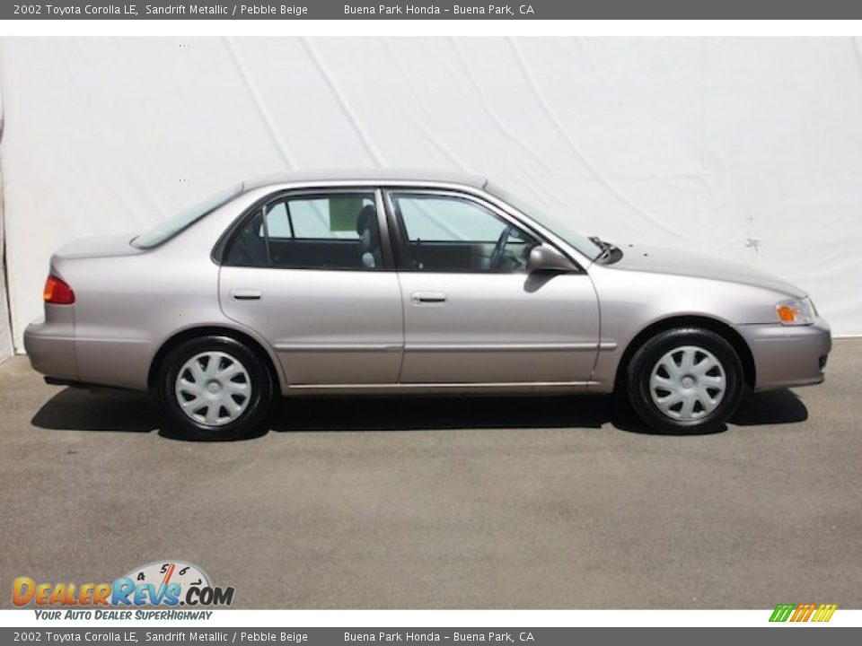 2002 Toyota Corolla LE Sandrift Metallic / Pebble Beige Photo #12