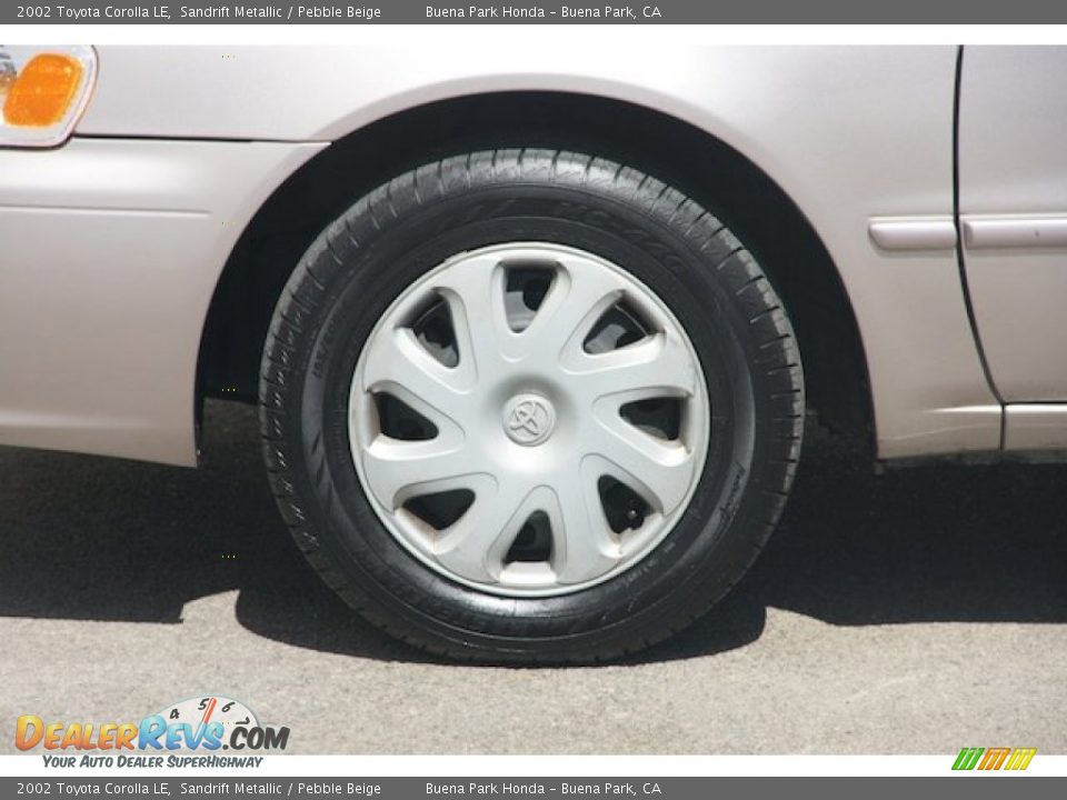 2002 Toyota Corolla LE Sandrift Metallic / Pebble Beige Photo #29