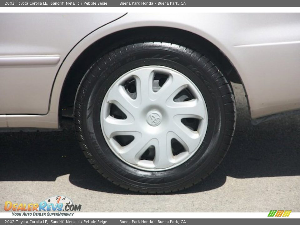 2002 Toyota Corolla LE Sandrift Metallic / Pebble Beige Photo #30