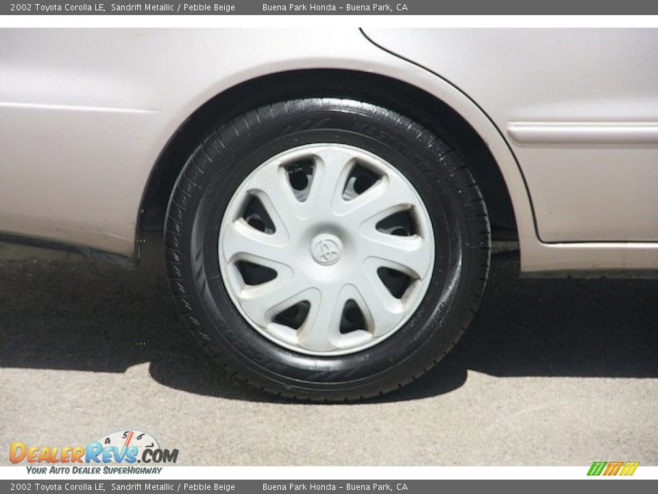 2002 Toyota Corolla LE Sandrift Metallic / Pebble Beige Photo #31