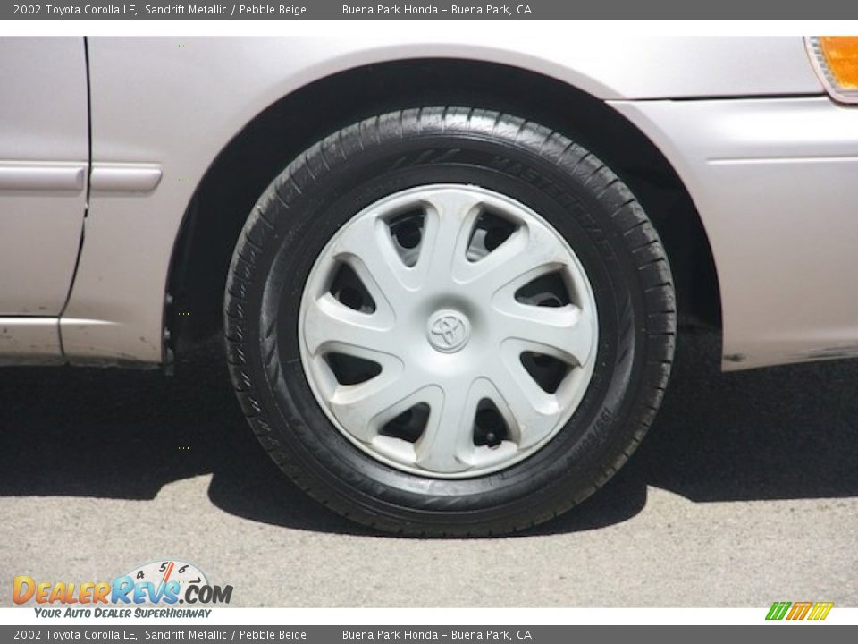 2002 Toyota Corolla LE Sandrift Metallic / Pebble Beige Photo #32