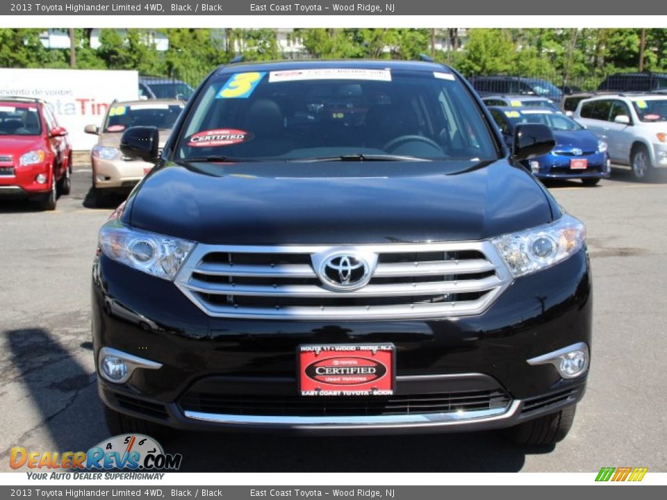 2013 Toyota Highlander Limited 4WD Black / Black Photo #2