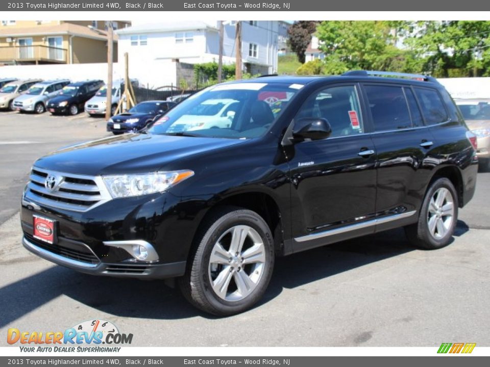 2013 Toyota Highlander Limited 4WD Black / Black Photo #3