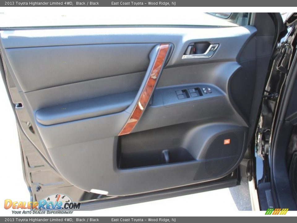2013 Toyota Highlander Limited 4WD Black / Black Photo #6