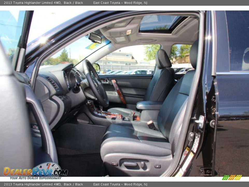 2013 Toyota Highlander Limited 4WD Black / Black Photo #7