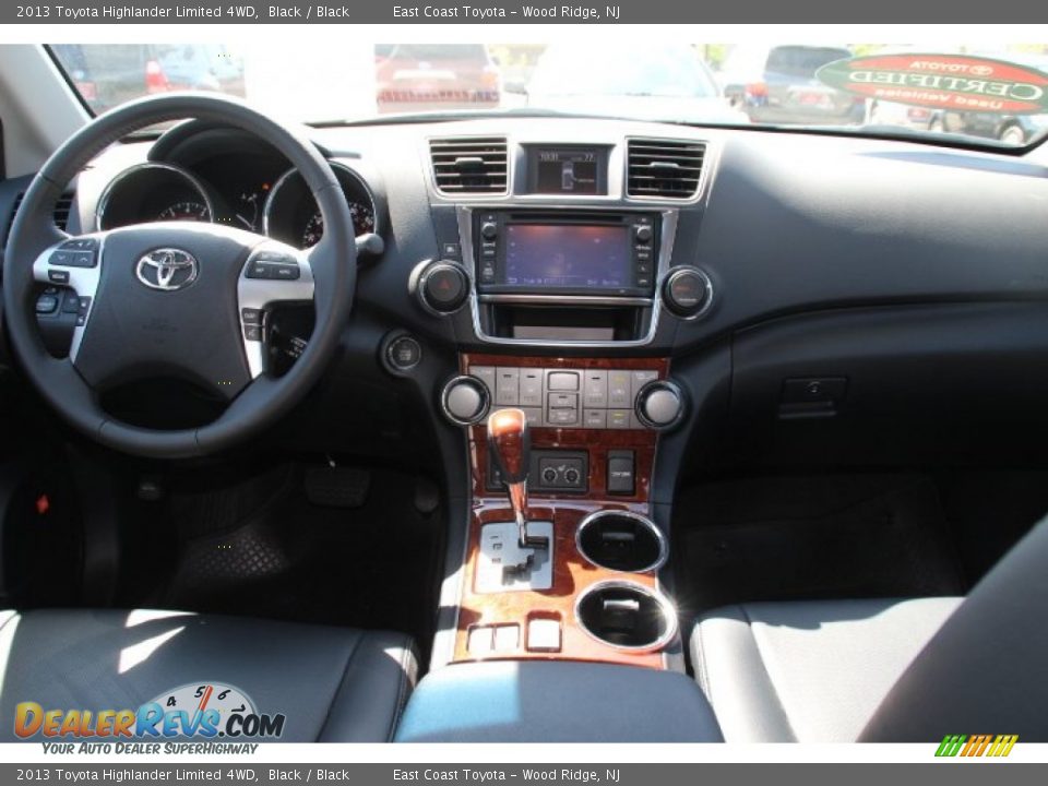 2013 Toyota Highlander Limited 4WD Black / Black Photo #9