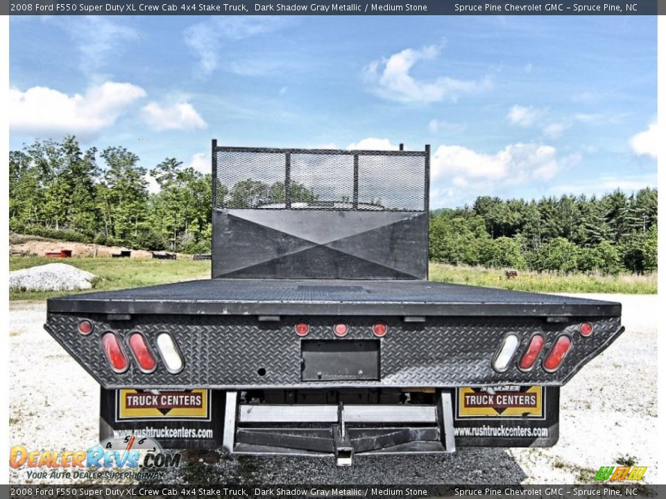 2008 Ford F550 Super Duty XL Crew Cab 4x4 Stake Truck Dark Shadow Gray Metallic / Medium Stone Photo #13