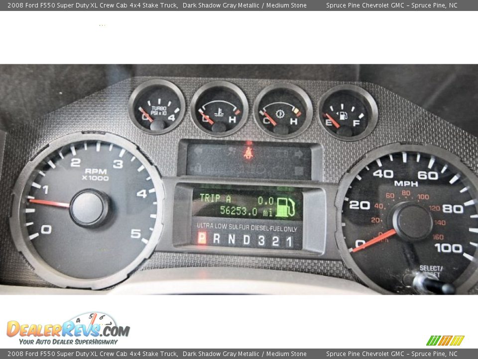 2008 Ford F550 Super Duty XL Crew Cab 4x4 Stake Truck Dark Shadow Gray Metallic / Medium Stone Photo #17