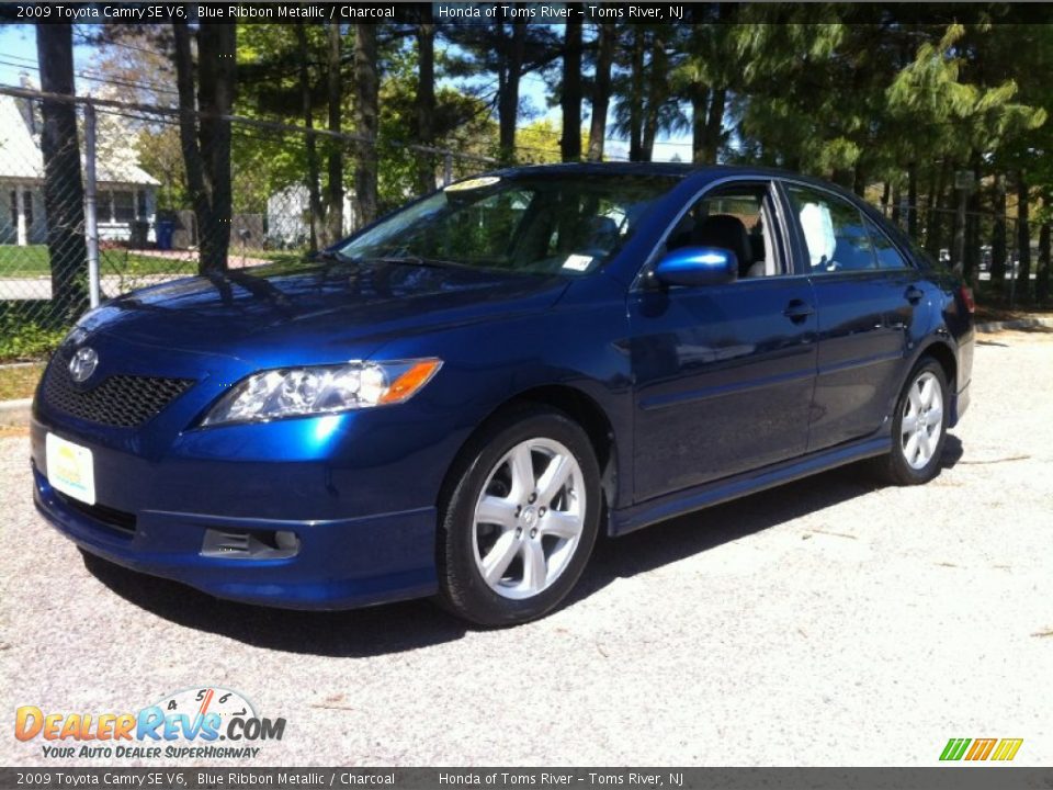 2009 Toyota Camry SE V6 Blue Ribbon Metallic / Charcoal Photo #1