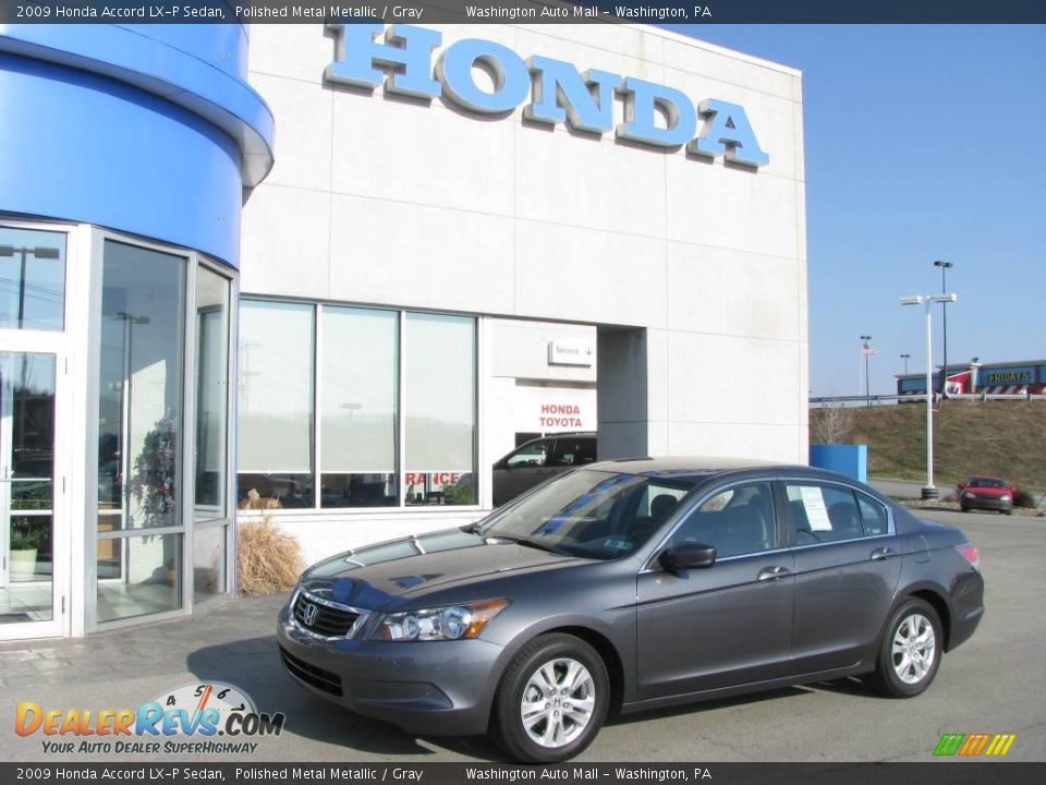 2009 Honda Accord LX-P Sedan Polished Metal Metallic / Gray Photo #1