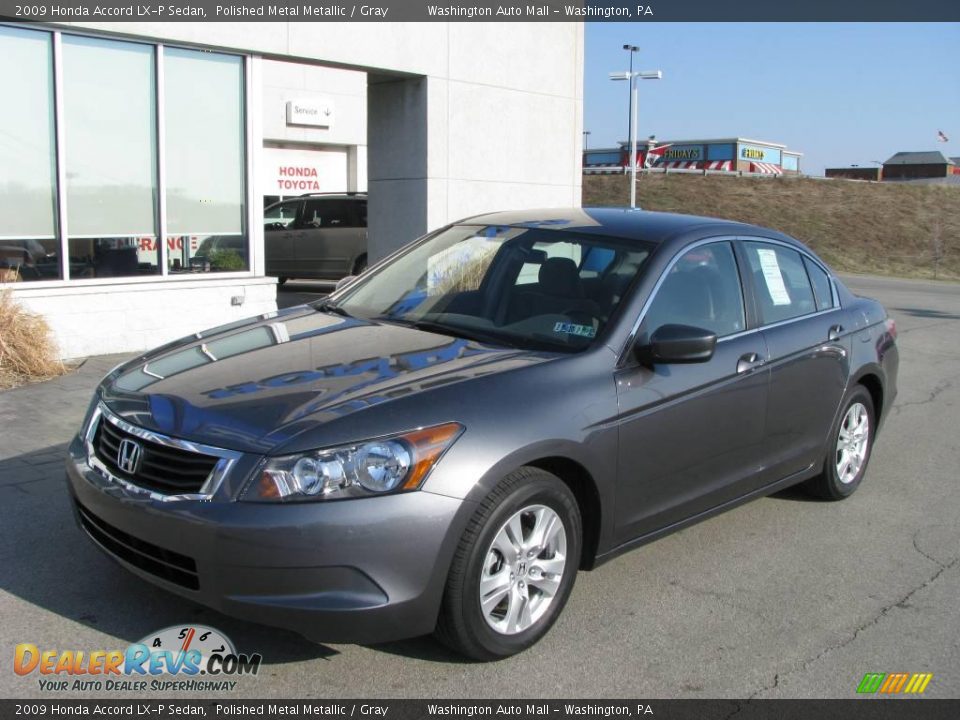 2009 Honda Accord LX-P Sedan Polished Metal Metallic / Gray Photo #2