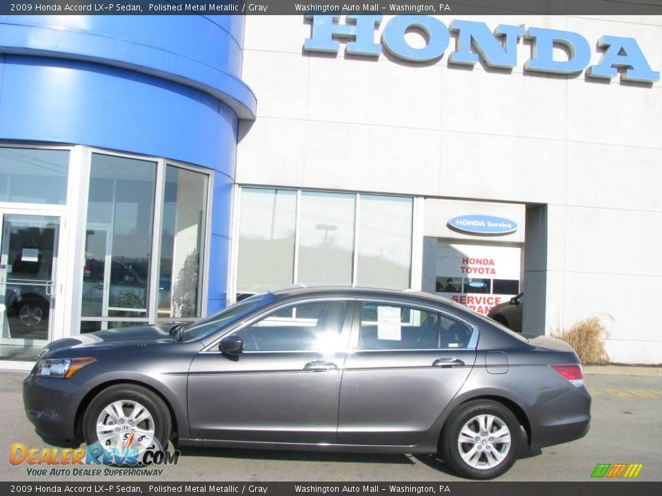 2009 Honda Accord LX-P Sedan Polished Metal Metallic / Gray Photo #3