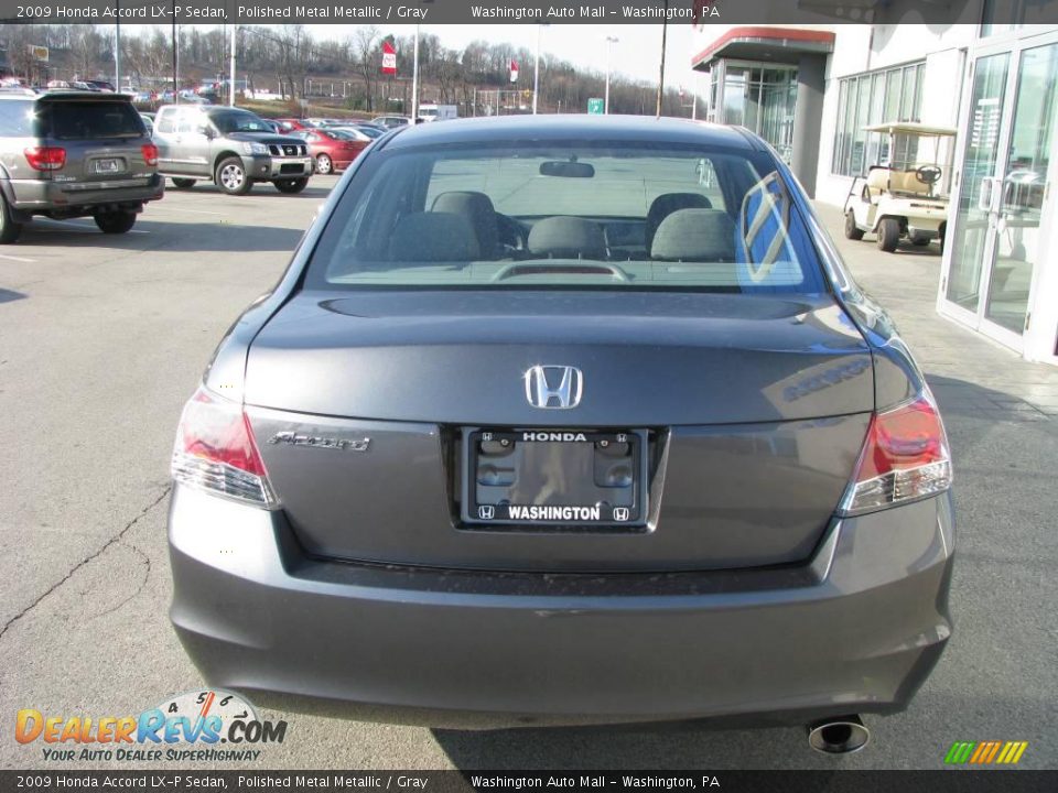 2009 Honda Accord LX-P Sedan Polished Metal Metallic / Gray Photo #5