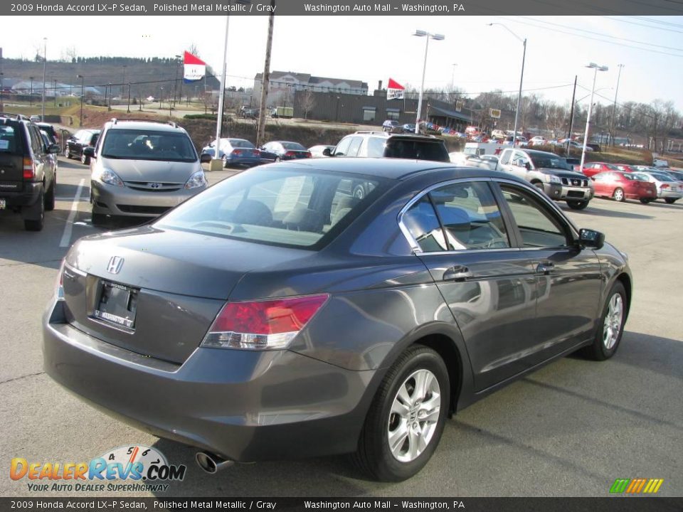 2009 Honda Accord LX-P Sedan Polished Metal Metallic / Gray Photo #6