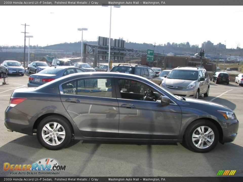 2009 Honda Accord LX-P Sedan Polished Metal Metallic / Gray Photo #7