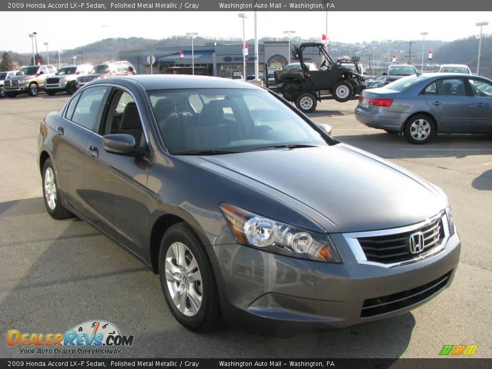 2009 Honda Accord LX-P Sedan Polished Metal Metallic / Gray Photo #9