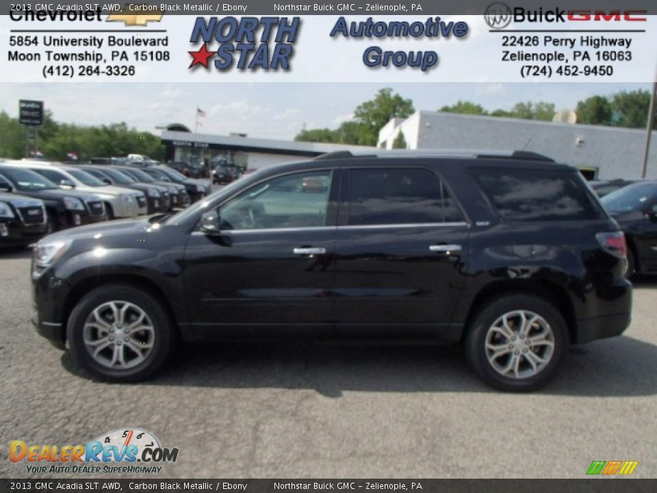 2013 GMC Acadia SLT AWD Carbon Black Metallic / Ebony Photo #1