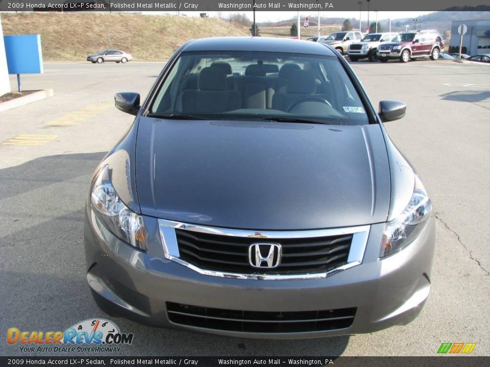 2009 Honda Accord LX-P Sedan Polished Metal Metallic / Gray Photo #10