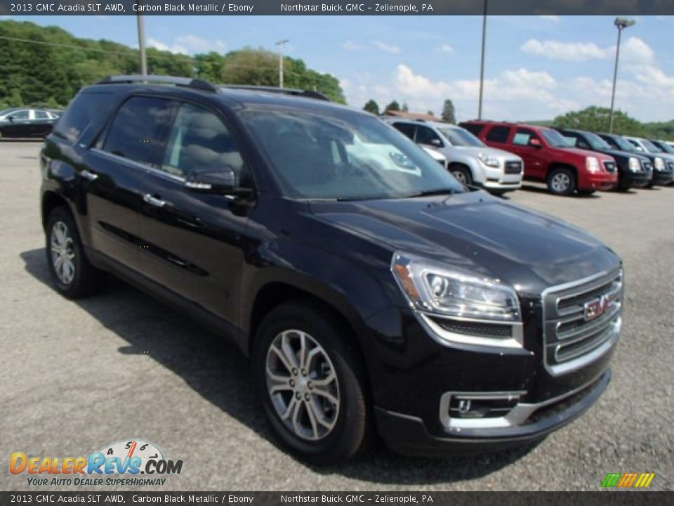 2013 GMC Acadia SLT AWD Carbon Black Metallic / Ebony Photo #4