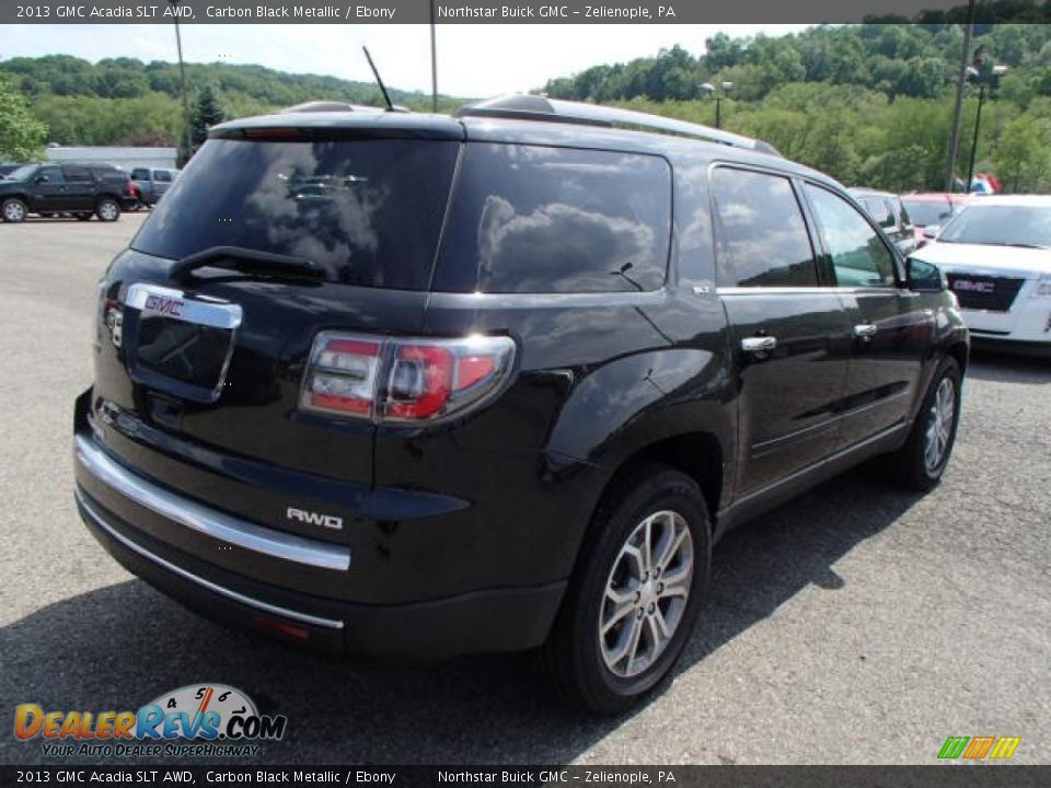 2013 GMC Acadia SLT AWD Carbon Black Metallic / Ebony Photo #6