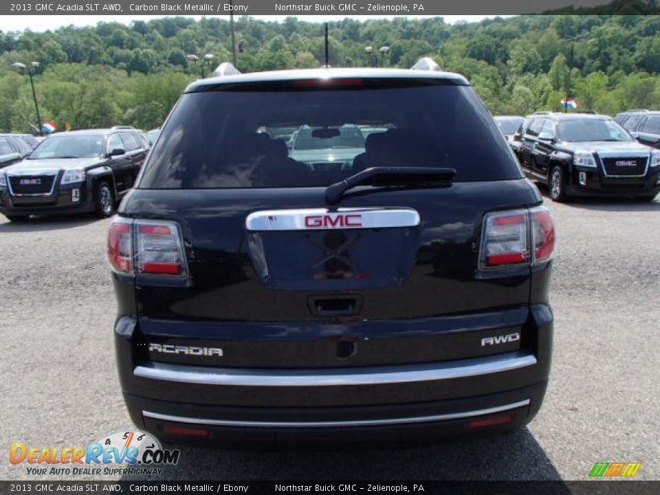 2013 GMC Acadia SLT AWD Carbon Black Metallic / Ebony Photo #7