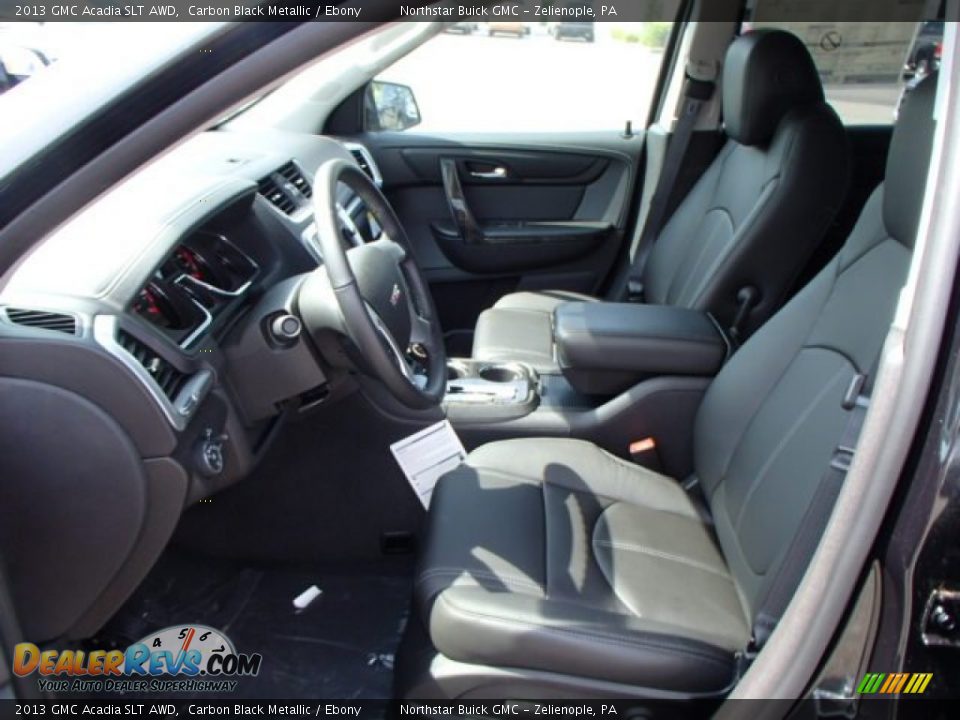 2013 GMC Acadia SLT AWD Carbon Black Metallic / Ebony Photo #11