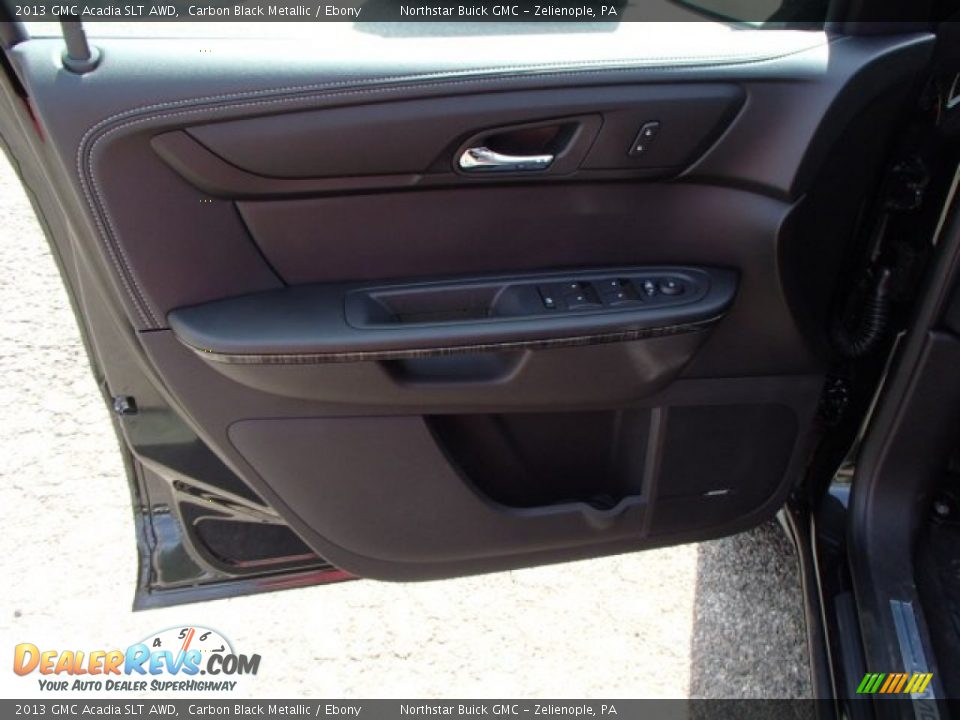 2013 GMC Acadia SLT AWD Carbon Black Metallic / Ebony Photo #12