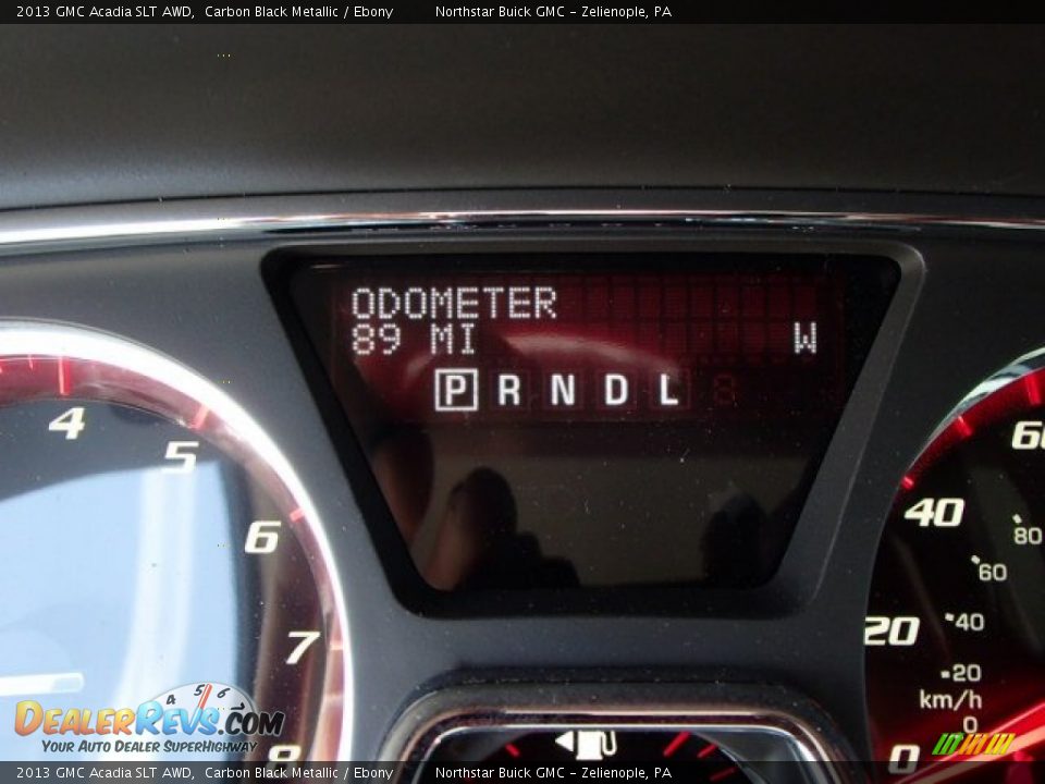 2013 GMC Acadia SLT AWD Carbon Black Metallic / Ebony Photo #19
