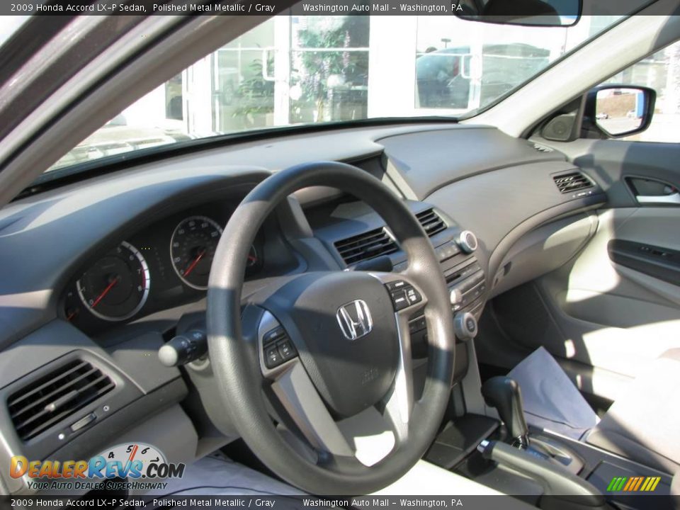 2009 Honda Accord LX-P Sedan Polished Metal Metallic / Gray Photo #14