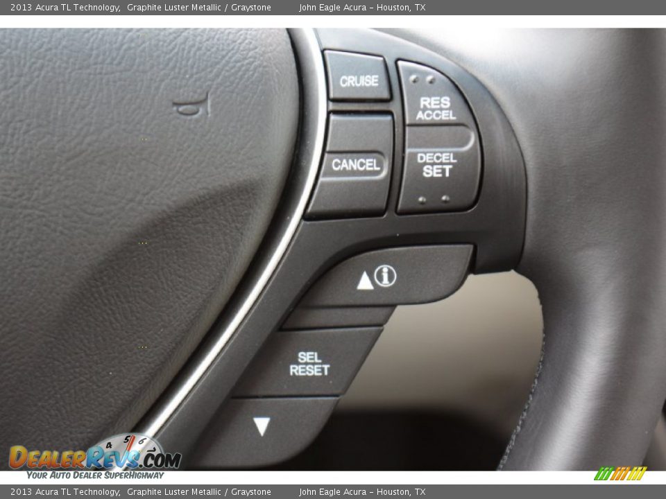 2013 Acura TL Technology Graphite Luster Metallic / Graystone Photo #24