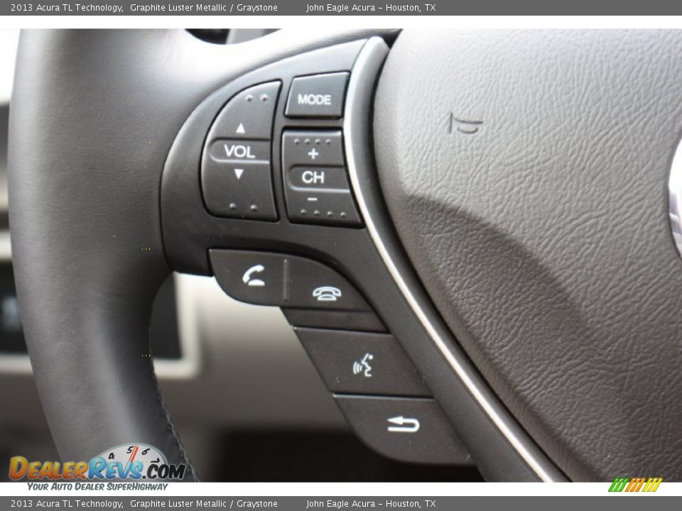 2013 Acura TL Technology Graphite Luster Metallic / Graystone Photo #25