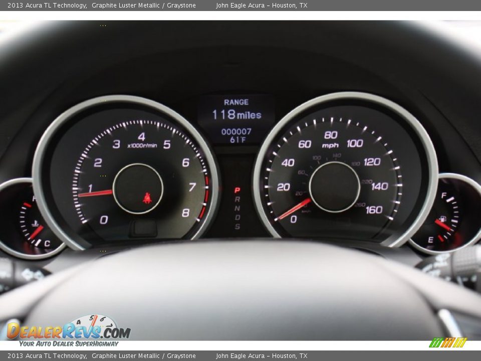 2013 Acura TL Technology Graphite Luster Metallic / Graystone Photo #26
