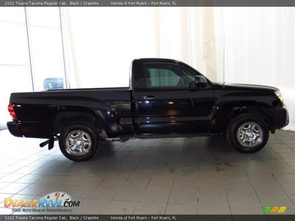 2012 Toyota Tacoma Regular Cab Black / Graphite Photo #2