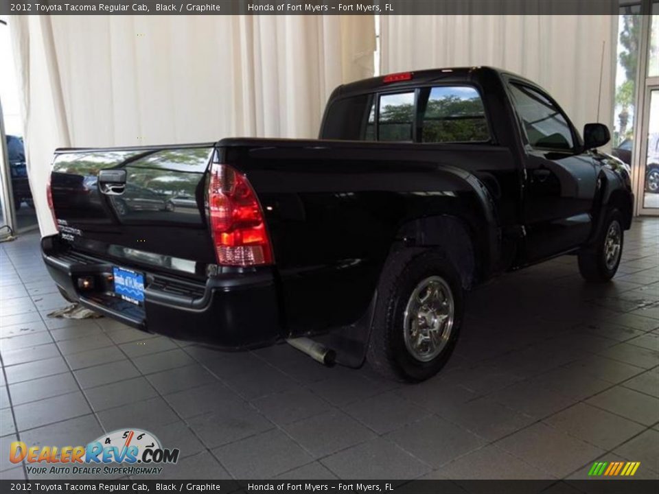 2012 Toyota Tacoma Regular Cab Black / Graphite Photo #3