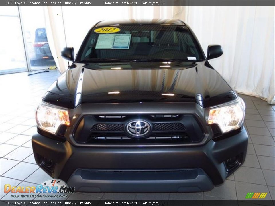 2012 Toyota Tacoma Regular Cab Black / Graphite Photo #4