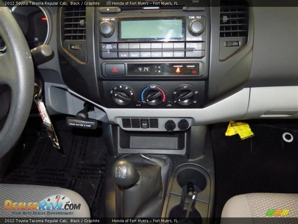 2012 Toyota Tacoma Regular Cab Black / Graphite Photo #11