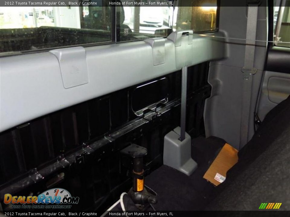2012 Toyota Tacoma Regular Cab Black / Graphite Photo #12