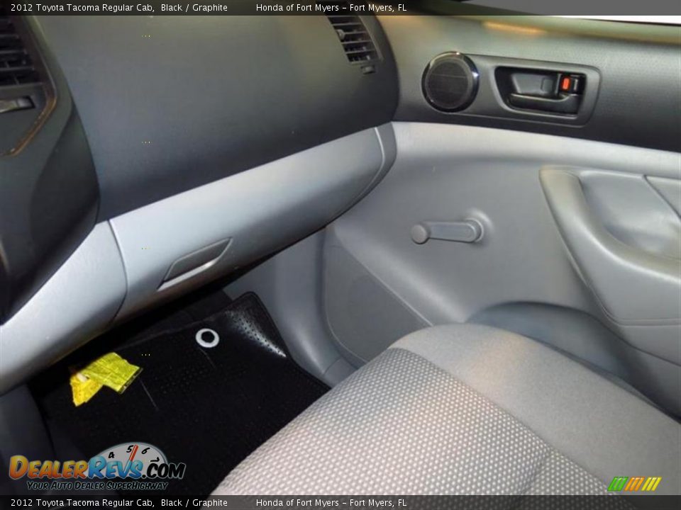 2012 Toyota Tacoma Regular Cab Black / Graphite Photo #13