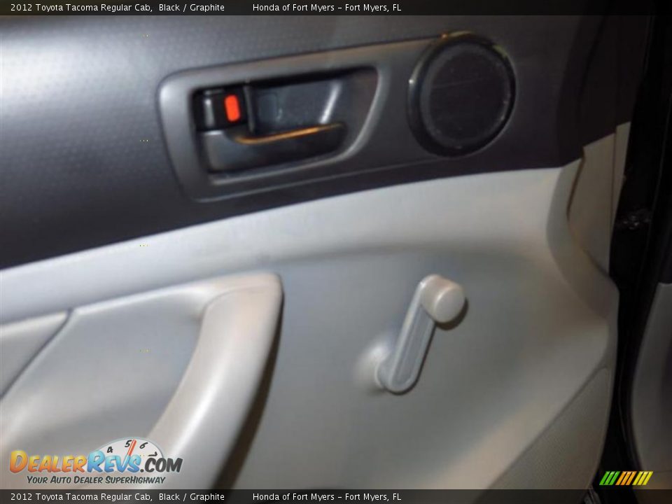 2012 Toyota Tacoma Regular Cab Black / Graphite Photo #14