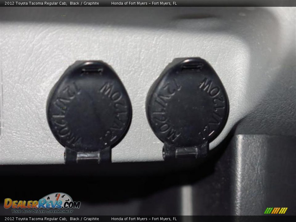 2012 Toyota Tacoma Regular Cab Black / Graphite Photo #19