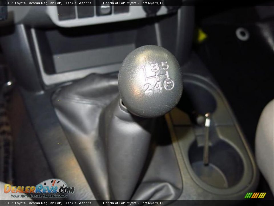 2012 Toyota Tacoma Regular Cab Black / Graphite Photo #20