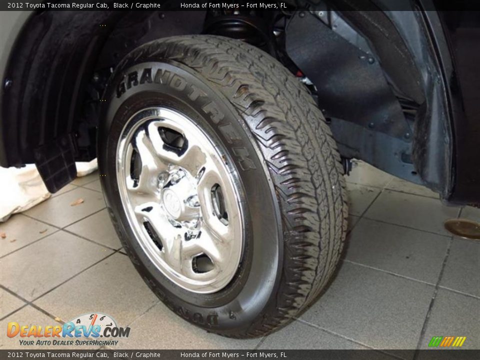 2012 Toyota Tacoma Regular Cab Black / Graphite Photo #23