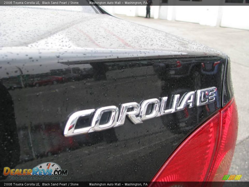 2008 Toyota Corolla LE Black Sand Pearl / Stone Photo #5